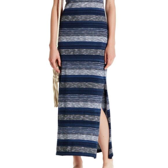 Max Studio Blue Stripe Cotton Summer Maxi Tank Dress Size S Perfect Condition - Picture 4 of 13
